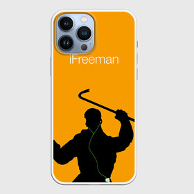 Чехол для iPhone 13 Pro Max с принтом iFreeman в Новосибирске,  |  | Тематика изображения на принте: freeman | gordon | half | halflife | hl | life | гордон | лайф | фримен | халва | халф | халфлайф | халява