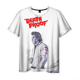 Мужская футболка 3D с принтом Death proof в Новосибирске, 100% полиэфир | прямой крой, круглый вырез горловины, длина до линии бедер | stuntman mike | квентин | курт рассел | тарантино