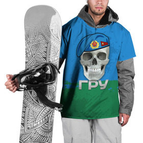Накидка на куртку 3D с принтом ГРУ в Новосибирске, 100% полиэстер |  | Тематика изображения на принте: берет | гру | летучая мышь | разведка | спецназ | череп