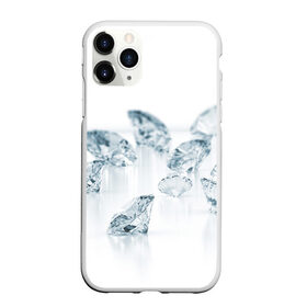 Чехол для iPhone 11 Pro матовый с принтом Brilliant в Новосибирске, Силикон |  | beautiful | blue | bright | color | diamond | diamonds | mineral | minerals | original | stone | white | белое | белыйstones | богатство | бриллианты | голубое | камень | камни | красивое | красота | цвет