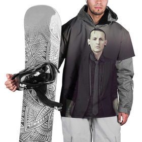 Накидка на куртку 3D с принтом Честер Беннингтон в Новосибирске, 100% полиэстер |  | Тематика изображения на принте: bennington | chester | linkin | park | rip | беннингтон | рок | честер