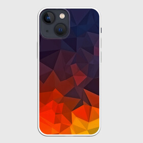 Чехол для iPhone 13 mini с принтом Абстракция в Новосибирске,  |  | abstract | abstraction | color | geometry | mirror | polygon | абстракция | геометрия | грани | линии | полигоны | сочетания | стекло | треугольники