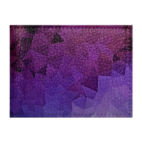 Обложка для студенческого билета с принтом Фиолетовые грани в Новосибирске, натуральная кожа | Размер: 11*8 см; Печать на всей внешней стороне | abstract | abstraction | color | geometry | mirror | polygon | абстракция | геометрия | грани | линии | полигоны | сочетания | стекло | треугольники