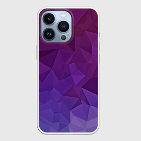 Чехол для iPhone 13 Pro с принтом Фиолетовые грани в Новосибирске,  |  | Тематика изображения на принте: abstract | abstraction | color | geometry | mirror | polygon | абстракция | геометрия | грани | линии | полигоны | сочетания | стекло | треугольники