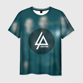 Мужская футболка 3D с принтом Для любителя Linkin Park в Новосибирске, 100% полиэфир | прямой крой, круглый вырез горловины, длина до линии бедер | linkin park | беннингтон | линкин парк | логотип | майк | рок | честер | честор | шинода