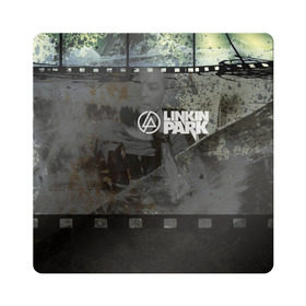 Магнит виниловый Квадрат с принтом Chester Linkin Park в Новосибирске, полимерный материал с магнитным слоем | размер 9*9 см, закругленные углы | 