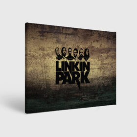 Холст прямоугольный с принтом Linkin Park Band в Новосибирске, 100% ПВХ |  | chester bennington | linkin park | беннингтон | линкин паркб честер | майк | шинода