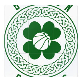 Магнитный плакат 3Х3 с принтом Boston Celtics в Новосибирске, Полимерный материал с магнитным слоем | 9 деталей размером 9*9 см | Тематика изображения на принте: basketball | boston | celtics | nba | баскетбол | бостон | келтикс | нба | селтикс | спорт