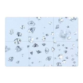 Магнитный плакат 3Х2 с принтом Flying diamonds в Новосибирске, Полимерный материал с магнитным слоем | 6 деталей размером 9*9 см | beautiful | blue | brilliant | diamond | diamonds | mineral | minerals | purple | stone | stones | white | белый | богатство | бриллиант | бриллианты | камень | камни | красивое | красота | минерал | минералы