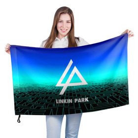 Флаг 3D с принтом Linkin Park в Новосибирске, 100% полиэстер | плотность ткани — 95 г/м2, размер — 67 х 109 см. Принт наносится с одной стороны | 3d | chester bennington | grey daze | linkin park | stone temple pilots | альтернатива | беннингтон | музыка | честер