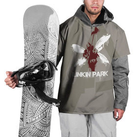 Накидка на куртку 3D с принтом Linkin Park - Hybrid logos в Новосибирске, 100% полиэстер |  | 0x000000123 | chester | hybrid | linkin park | линкин парк