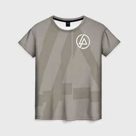 Женская футболка 3D с принтом Linkin Park Hoodie в Новосибирске, 100% полиэфир ( синтетическое хлопкоподобное полотно) | прямой крой, круглый вырез горловины, длина до линии бедер | Тематика изображения на принте: 0x000000123 | chester | linkin park | линкин парк