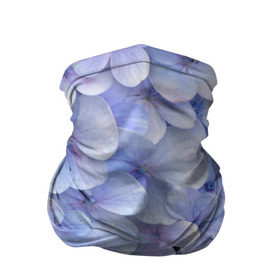 Бандана-труба 3D с принтом Гортензия голубая в Новосибирске, 100% полиэстер, ткань с особыми свойствами — Activecool | плотность 150‒180 г/м2; хорошо тянется, но сохраняет форму | hydrangea | лето | нежность | незабудка | цветы
