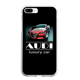 Чехол для iPhone 7Plus/8 Plus матовый с принтом AUDI luxury car в Новосибирске, Силикон | Область печати: задняя сторона чехла, без боковых панелей | ауди | машина