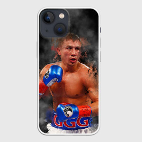 Чехол для iPhone 13 mini с принтом Геннадий Головкин в Новосибирске,  |  | fighting | ggg | боец | боксер | борьба | драки