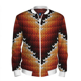 Мужской бомбер 3D с принтом Вышивка в Новосибирске, 100% полиэстер | застегивается на молнию, по бокам два кармана без застежек, по низу бомбера и на воротнике - эластичная резинка | 3d | embroidery | fancywork | вышивание | вышивка | колосок | крестиком | новогодние | одежда | свитер | текстуры | теплые | узор