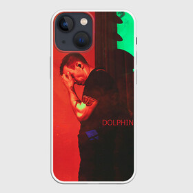 Чехол для iPhone 13 mini с принтом Dolphin в Новосибирске,  |  | дельфин