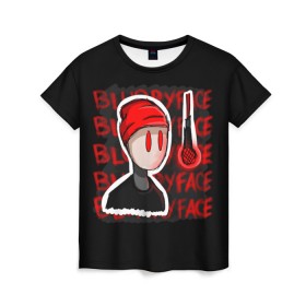 Женская футболка 3D с принтом Blurryface в Новосибирске, 100% полиэфир ( синтетическое хлопкоподобное полотно) | прямой крой, круглый вырез горловины, длина до линии бедер | rock | t.o.p. | top | twenty one pilots | рок