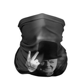 Бандана-труба 3D с принтом Цитата Уинстона Черчилля в Новосибирске, 100% полиэстер, ткань с особыми свойствами — Activecool | плотность 150‒180 г/м2; хорошо тянется, но сохраняет форму | англия | болтают попугаи | в шляпе | жест | когда орлы молчат | президент | уинстон | цитата | черчилль