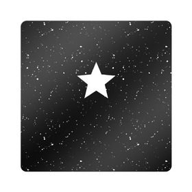 Магнит виниловый Квадрат с принтом Super Star в Новосибирске, полимерный материал с магнитным слоем | размер 9*9 см, закругленные углы | Тематика изображения на принте: black | milk | блэк | брызги | звезда | милк | текстура | узор