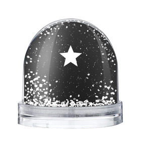 Водяной шар с принтом Super Star в Новосибирске, Пластик | Изображение внутри шара печатается на глянцевой фотобумаге с двух сторон | black | milk | блэк | брызги | звезда | милк | текстура | узор