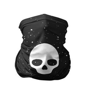 Бандана-труба 3D с принтом Black Milk Skull Classic в Новосибирске, 100% полиэстер, ткань с особыми свойствами — Activecool | плотность 150‒180 г/м2; хорошо тянется, но сохраняет форму | Тематика изображения на принте: 