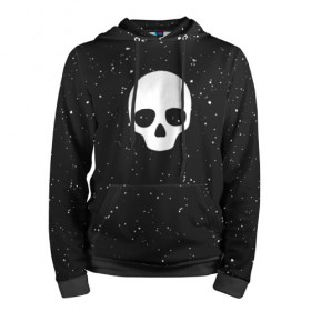 Мужская толстовка 3D с принтом Black Milk Skull Classic в Новосибирске, 100% полиэстер | двухслойный капюшон со шнурком для регулировки, мягкие манжеты на рукавах и по низу толстовки, спереди карман-кенгуру с мягким внутренним слоем. | Тематика изображения на принте: 