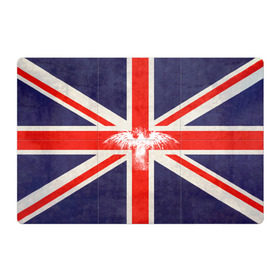 Магнитный плакат 3Х2 с принтом Флаг Англии с белым орлом в Новосибирске, Полимерный материал с магнитным слоем | 6 деталей размером 9*9 см | london | англия | белый | брызги | великобритания | империя | клякса | крылья | лондон | необычный | объеденное королевство | орел | птица | символ | сокол | туманный альбион | флаг