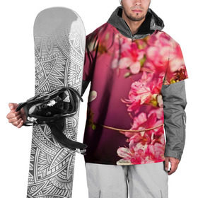 Накидка на куртку 3D с принтом Сакура в Новосибирске, 100% полиэстер |  | Тематика изображения на принте: 3d | flower | nature | pink | sakura | весна | деревья | природа | розовый | сакура | цветы | япония