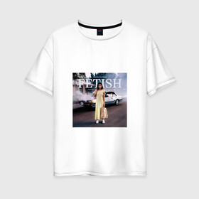 Женская футболка хлопок Oversize с принтом Selena Gomez в Новосибирске, 100% хлопок | свободный крой, круглый ворот, спущенный рукав, длина до линии бедер
 | поп | поп рок | попса | селена гомес | селена гомис