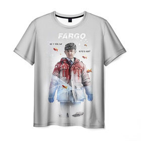 Мужская футболка 3D с принтом Fargo в Новосибирске, 100% полиэфир | прямой крой, круглый вырез горловины, длина до линии бедер | Тематика изображения на принте: фарго