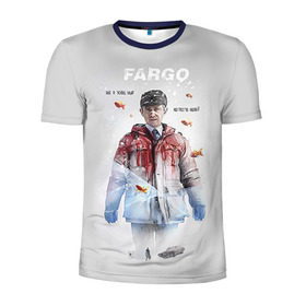 Мужская футболка 3D спортивная с принтом Fargo в Новосибирске, 100% полиэстер с улучшенными характеристиками | приталенный силуэт, круглая горловина, широкие плечи, сужается к линии бедра | Тематика изображения на принте: фарго