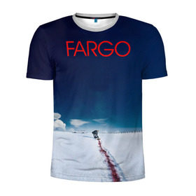Мужская футболка 3D спортивная с принтом Fargo в Новосибирске, 100% полиэстер с улучшенными характеристиками | приталенный силуэт, круглая горловина, широкие плечи, сужается к линии бедра | фарго