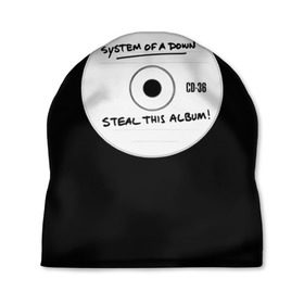 Шапка 3D с принтом Steal this album в Новосибирске, 100% полиэстер | универсальный размер, печать по всей поверхности изделия | serj tankian | system of a down | серж танкян | система вниз