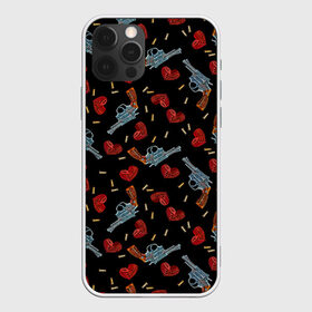 Чехол для iPhone 12 Pro Max с принтом Револьверы и Розы в Новосибирске, Силикон |  | bullet for my valentine | gun  roses | gun and rose | паттерн