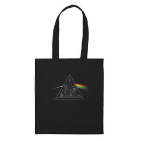 Сумка 3D повседневная с принтом Pink Floyd Make Rainbow в Новосибирске, 100% полиэстер | Плотность: 200 г/м2; Размер: 34×35 см; Высота лямок: 30 см | англия | басы | британия | гитара | группа | логотип | музыка | песни | пинк флойд | призма | радуга | рок | свет