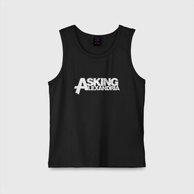 Детская майка хлопок с принтом Asking Alexandria в Новосибирске,  |  | asking alexandria