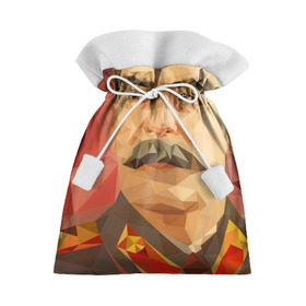 Подарочный 3D мешок с принтом Сталин в Новосибирске, 100% полиэстер | Размер: 29*39 см | Тематика изображения на принте: ссср | сталин