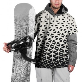 Накидка на куртку 3D с принтом Необычный узор в Новосибирске, 100% полиэстер |  | pattern | сетка | узоры