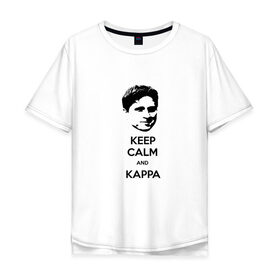 Мужская футболка хлопок Oversize с принтом Kappa в Новосибирске, 100% хлопок | свободный крой, круглый ворот, “спинка” длиннее передней части | cs go | kappa | каппа | кс го