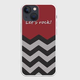 Чехол для iPhone 13 mini с принтом Lets rock в Новосибирске,  |  | lets rock | twin peaks | давайте сделаем это | даян | даяна | диана | дэвид линч | карлик | твин пикс