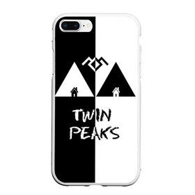 Чехол для iPhone 7Plus/8 Plus матовый с принтом Twin Peaks в Новосибирске, Силикон | Область печати: задняя сторона чехла, без боковых панелей | арт | сериал | твин пикс | фильмы | черно белые