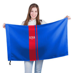 Флаг 3D с принтом ЦСКА в Новосибирске, 100% полиэстер | плотность ткани — 95 г/м2, размер — 67 х 109 см. Принт наносится с одной стороны | кони | москва | цска