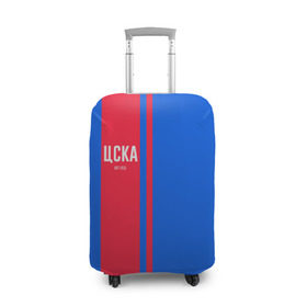 Чехол для чемодана 3D с принтом ЦСКА в Новосибирске, 86% полиэфир, 14% спандекс | двустороннее нанесение принта, прорези для ручек и колес | кони | москва | цска