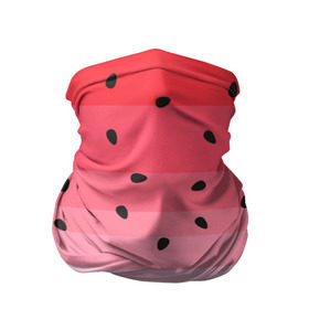 Бандана-труба 3D с принтом Арбузик в Новосибирске, 100% полиэстер, ткань с особыми свойствами — Activecool | плотность 150‒180 г/м2; хорошо тянется, но сохраняет форму | pattern | trend | арбуз | зеленый | косточки | красный | мода | патерн | паттерн | розовый | текстура | тренд | фрукт | ягода