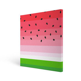 Холст квадратный с принтом Арбузик в Новосибирске, 100% ПВХ |  | Тематика изображения на принте: pattern | trend | арбуз | зеленый | косточки | красный | мода | патерн | паттерн | розовый | текстура | тренд | фрукт | ягода
