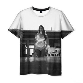 Мужская футболка 3D с принтом Lana Del Rey в Новосибирске, 100% полиэфир | прямой крой, круглый вырез горловины, длина до линии бедер | Тематика изображения на принте: lana del rey | лана дель рей