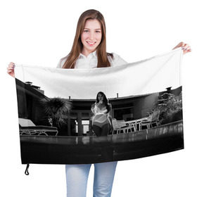 Флаг 3D с принтом Lana Del Rey в Новосибирске, 100% полиэстер | плотность ткани — 95 г/м2, размер — 67 х 109 см. Принт наносится с одной стороны | lana del rey | лана дель рей