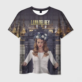 Мужская футболка 3D с принтом Lana Del Rey в Новосибирске, 100% полиэфир | прямой крой, круглый вырез горловины, длина до линии бедер | Тематика изображения на принте: lana del rey | лана дель рей