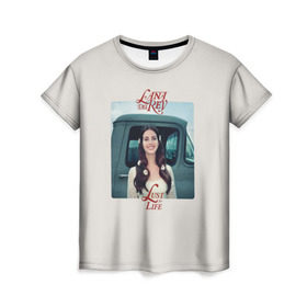 Женская футболка 3D с принтом Lana Del Rey в Новосибирске, 100% полиэфир ( синтетическое хлопкоподобное полотно) | прямой крой, круглый вырез горловины, длина до линии бедер | lana del rey | лана дель рей